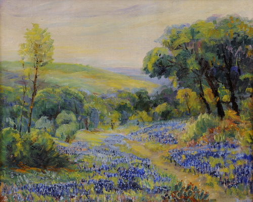 Untitled (Landscape with Bluebonnets)